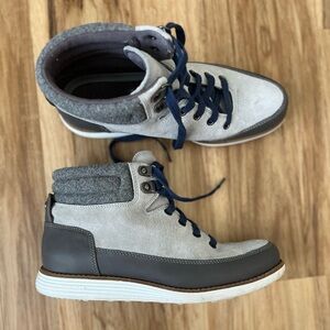 Cole Haan Grand.OS Waterproof Gray Hiking Boots